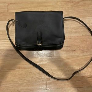 Vintage 1970s Coach Saddle Bag